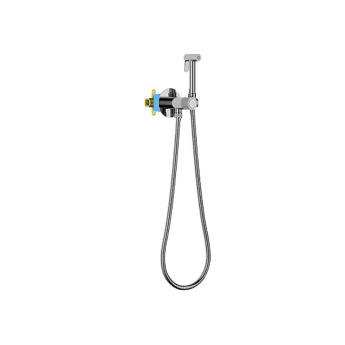 Комплект Aquatek AQ1023CR Бетта для гигиенического душа Select встроенный, хром Комплект Aquatek AQ1023CR Бетта для гигиенического душа Select встроенный, хром