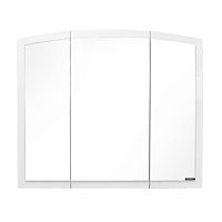 Зеркальный шкаф Comforty 00-00004147994 Палини 100х80 см, белый