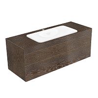 Тумба Keuco 31583860100 Edition 400 под умывальник 140х53.5 см, антрацитовый дуб/антрацитовый дуб