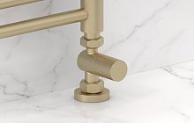 Вентиль Сунержа 022-1401-1234 прямой, (цилиндр) G 1/2" НР х G 3/4" НГ, матовая шампань