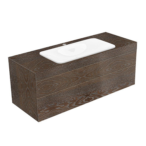 Тумба Keuco 31583860100 Edition 400 под умывальник 140х53.5 см, антрацитовый дуб/антрацитовый дуб купить недорого в интернет-магазине Керамос