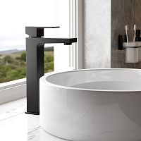 Смеситель WasserKRAFT 2003H Abens для умывальника, высокий, черный Смеситель WasserKRAFT 2003H Abens для умывальника, высокий, черный