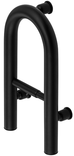 Поручень Deante NIV_B41F Vital на стену с держателем туалетной бумаги, Nero (черный) купить недорого в интернет-магазине Керамос