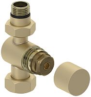 Вентиль Сунержа 022-1405-1234 прямой, (под шестигранник) G 1/2" НР х G 3/4" НГ, матовая шампань