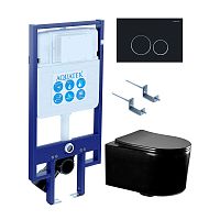 Инсталляция с подвесным унитазом Aquatek Мия SET AQUATEK МИЯ-MB-020 4в1