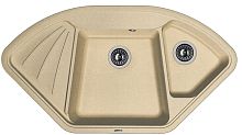 Мойка для кухни Florentina 20.185.J1060.104 Капри 106х58 см, с крылом, бежевая