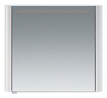 Зеркальный шкаф AM.PM M30MCR0801WG Sensation, правый, 80х70 см, с подсветкой, белый глянец купить недорого в интернет-магазине Керамос