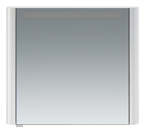 Зеркальный шкаф AM.PM M30MCR0801WG Sensation, правый, 80х70 см, с подсветкой, белый глянец купить недорого в интернет-магазине Керамос