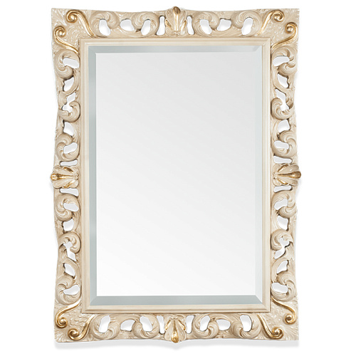 Зеркало TW в раме 87х116 см, цвет рамы слоновая кость,золото,TW03539avorio,oro купить недорого в интернет-магазине Керамос