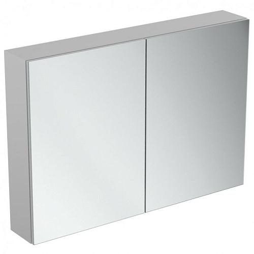 Зеркальный шкафчик Ideal Standard T3498AL Mirror&Light, 100х70 см, Aluminium Effect (алюминий)