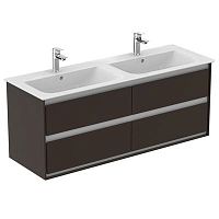 Тумба Ideal Standard E0824VY Connect Air для раковины 130х44 см, подвесная, Matt Dark Brown + Matt White (темно-коричневый матовый + белый матовый) Тумба Ideal Standard E0824VY Connect Air для раковины 130х44 см, подвесная, Matt Dark Brown + Matt White (темно-коричневый матовый + белый матовый)