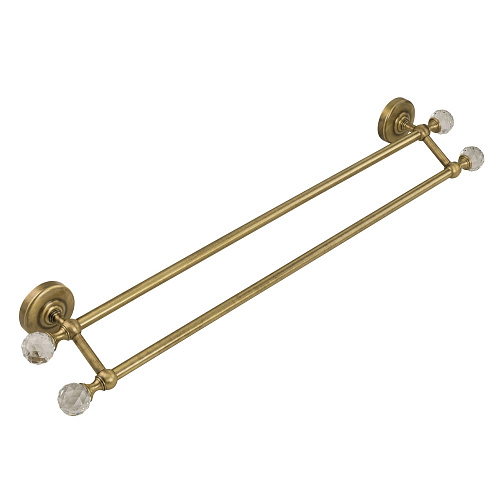 Полотенцедержатель Migliore 16569 Amerida двойной, бронза/Swarovski купить недорого в интернет-магазине Керамос