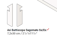 Плинтус (Плитка) AtlasConcorde AXI AxiWhitePineBattiscopaSag.SX