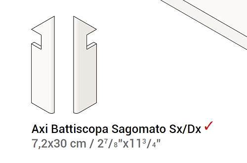 Плинтус (Плитка) AtlasConcorde AXI AxiWhitePineBattiscopaSag.SX купить недорого в интернет-магазине Керамос