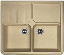 Мойка для кухни Florentina 20.405.F0930.104 Остров 93х80 см, с крылом, бежевая