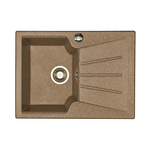 Мойка для кухни Акватон 1A716032MC270 Монца 68х50 см, с крылом, терракотовая