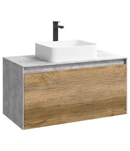 Тумба под раковину Aqwella Mobi MOB0110BS+MOB0710DB купить недорого в интернет-магазине Керамос