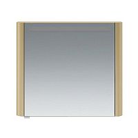 Зеркальный шкаф с подсветкой AM.PM Sensation 80 M30MCR0801NG правосторонний, нуга глянец