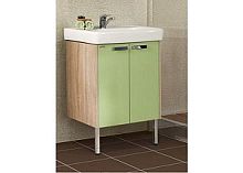 Тумба под раковину Акватон Йорк 60 1A170201YOAJ0 салатовый/дуб сонома, 55х60х44