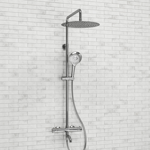 Душевая система WasserKRAFT  A188.116.101.010.CH Thermo Душевая система WasserKRAFT  A188.116.101.010.CH Thermo