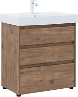 Тумба с раковиной Aquanet 00307077 Nova Lite, 76х46 см, темное дерево