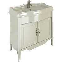 Тумба Comforty 00-00003130383 Версаль напольная 90х56 см, с раковиной, слоновая кость Тумба Comforty 00-00003130383 Версаль напольная 90х56 см, с раковиной, слоновая кость