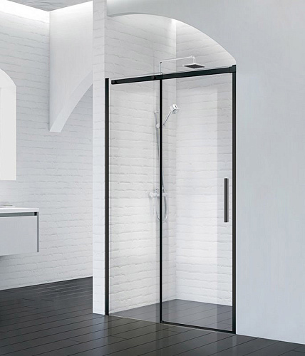 Душевая дверь в нишу BelBagno  ACQUA-BF-1-130-C-NERO Душевая дверь в нишу BelBagno  ACQUA-BF-1-130-C-NERO