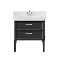 Тумба Kerama Marazzi PO.N.80.2\BLK Pompei под раковину напольная 76х48 см, черный глянец