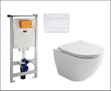 Сет инсталляция+унитаз+клавиша+сидение OLI  Промо комплект №52
