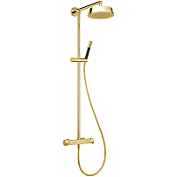 Душевая система Cisal CEC7801024  Cherie для душа,верхний душ,ручной душ с держателем и шлангом, цвет золото