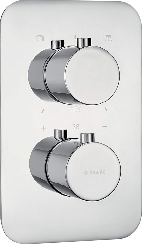 Внешняя часть Deante BXY_0EBT Round смесителя на 3 выхода, установка с Thermostatic Box BXY_X44T, хром Внешняя часть Deante BXY_0EBT Round смесителя на 3 выхода, установка с Thermostatic Box BXY_X44T, хром