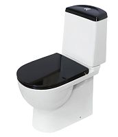 Унитаз-компакт Sanita Luxe WC.CC/Best/2-DM/BLK.G/S1 Best Color Comfort напольный 35х62 см, с сиденьем, черный S1 Унитаз-компакт Sanita Luxe WC.CC/Best/2-DM/BLK.G/S1 Best Color Comfort напольный 35х62 см, с сиденьем, черный S1