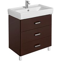 Тумба Акватон 1A1691K1AM430 Америна с раковиной, 80х44 см, темно-коричневый