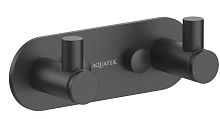Крючок Aquatek AQ4102MB Европа двойной, черный матовый