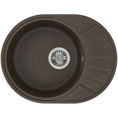 Мойка для кухни Акватон 1A711232CS280 Чезана 57х44 см, с крылом, кофе Мойка для кухни Акватон 1A711232CS280 Чезана 57х44 см, с крылом, кофе