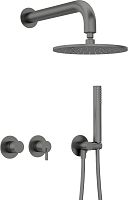 Набор Deante NQS_D0YK Silia для душа скрытого монтажа, Titanium (титан) Набор Deante NQS_D0YK Silia для душа скрытого монтажа, Titanium (титан)