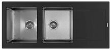 Мойка для кухни Florentina 21.415.E1160.302 Комби 116х51 см, с крылом, антрацит