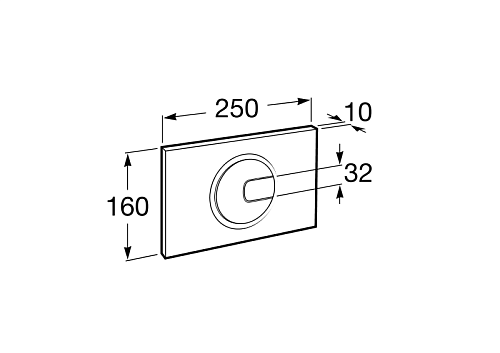 Клавиша двойного смыва Roca  890098000