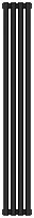 Радиатор Сунержа 15-0302-1204 Эстет-11 отопительный н/ж 1200х180 мм/ 4 секции, муар темный титан