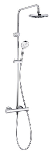 Душевая система Kludi 6809405-00 Logo DUAL SHOWER SYSTEM с термостатом, хром Душевая система Kludi 6809405-00 Logo DUAL SHOWER SYSTEM с термостатом, хром