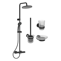 Душевая система Ideal Standard BL7546S3 Ceratherm T25  с аксессуарами, черный шелк