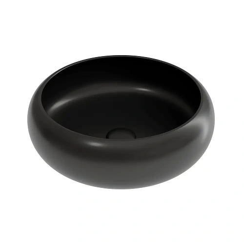 Умывальник Ceramica Nova CN6050MB Element, чаша накладная 36х36 см, черный матовый