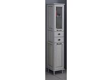 Шкаф-пенал Акватон Жерона (1A158903GEM2L) левосторонний, белое серебро