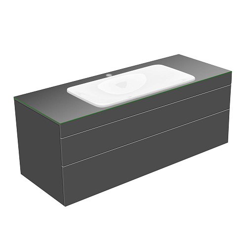 Тумба Keuco 31583110100 Edition 400 под умывальник 140х53.5 см, антрацит/стекло глянцевое антрацит купить недорого в интернет-магазине Керамос Тумба Keuco 31583110100 Edition 400 под умывальник 140х53.5 см, антрацит/стекло глянцевое антрацит купить недорого в интернет-магазине Керамос