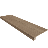 Ступень с подступенком  CLASSIC WOOD Комплект (Ступень CW03 (33x120) непол. (прямоугол. бортик) без насечек + Подступенок (14,5x120))