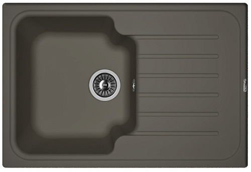 Мойка для кухни Florentina 20.260.B0760.302 Таис 76х51 см, с крылом, антрацит Мойка для кухни Florentina 20.260.B0760.302 Таис 76х51 см, с крылом, антрацит снят с производства