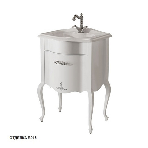 Тумба Caprigo 11010-В016 BOURGET под раковину 60х44 см, Bianco Alluminio снят с производства