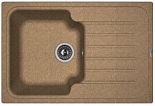 Мойка для кухни Florentina 20.260.B0760.105 Таис 76х51 см, с крылом, коричневая