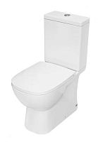 Унитаз-компакт Sanita Luxe QDRSLCC01151022 Quadro SL DM SLIM напольный 35х64 см, с сиденьем soft close/clip up, белый (нов. арт. WC.CC/Quadro/2-SlimDM/WHT.G/S1)