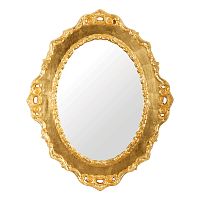Зеркало Migliore 24963 фигурное 105х85х4.5 см, золото сусальное